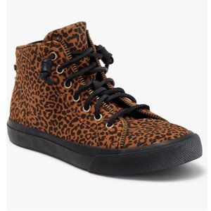 NIB Rebecca Minkoff x Sperry Leopard Print High Top Sneaker